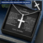 To My Grandson Love Grandpa | Cross With Engraving