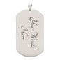 To My Son From Dad | Stainless Dog Tag With Ball Chain Necklace | Braver Smarter Stronger