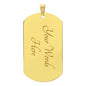 To My Son From Dad | Stainless Dog Tag With Ball Chain Necklace | Braver Smarter Stronger