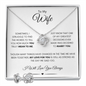 To My Wife | Love Knot Necklace & Earrings Set