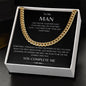 TO MY MAN | CUBAN LINK NECKLACE | YOU COMPLETE ME
