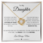 To My Daughter Love Mom | Love Knot Necklace