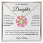 TO MY DAUGHTER | LOVE KNOT | HEARTS CIRCLE