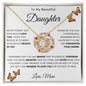 To My Beautiful Daughter | Love Knot Necklace | Mom | Butterflies