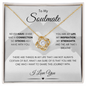To My Soulmate | Love Knot Necklace | Heart Hands