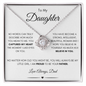To My Daughter Love Dad | Love Knot Necklace