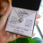 To My Daughter Love Mom | Lion & Cub | Love Knot Necklace