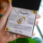 To My Beautiful Daughter | Love Knot Necklace | Mom | Sun Flowers