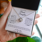 To My Bonus Daughter | Love Knot Necklace