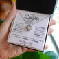 To My Daughter Love Dad | Lion & Cub | Love Knot Necklace