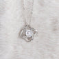 To My Beautiful Daughter | Love Knot Necklace | Mom | Wreath | Blue Flowers