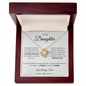 To My Daughter Love Dad | Love Knot Necklace