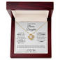 To My Bonus Daughter | Love Knot Necklace