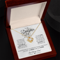 To My Daughter Love Dad | Lion & Cub | Love Knot Necklace