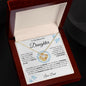 To My Beautiful Daughter | Love Knot Necklace | Dad | Wreath | Blue Flowers