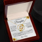 To My Beautiful Daughter | Love Knot Necklace | Mom | Sun Flowers