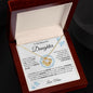 To My Beautiful Daughter | Love Knot Necklace | Mom | Wreath | Blue Flowers