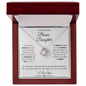 To My Bonus Daughter | Love Knot Necklace