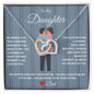 To My Daughter Love Dad | Interlocking Hearts (Blue Card)