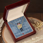 To My Daughter Love Dad | Interlocking Hearts (Blue Card)
