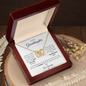 To My Granddaughter Love Grandpa | Interlocking Hearts Necklace