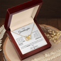 To My Granddaughter Love Grandma | Interlocking Hearts Necklace