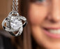 To My Bonus Daughter | Love Knot Necklace