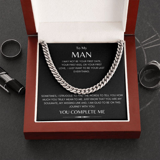 TO MY MAN | CUBAN LINK NECKLACE | YOU COMPLETE ME