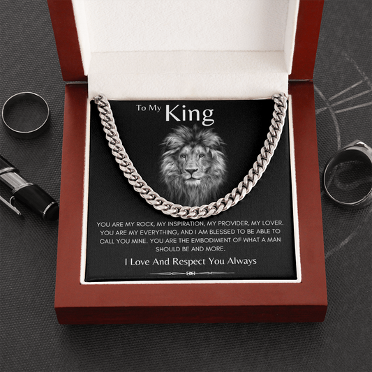 To My King | Cuban Link Necklace