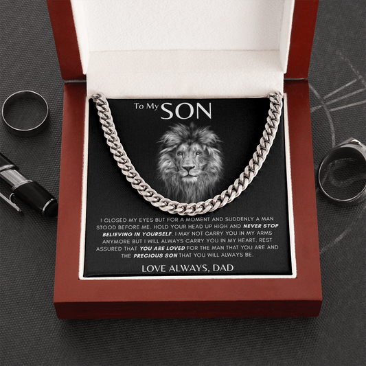 To My Son | Cuban Link Necklace