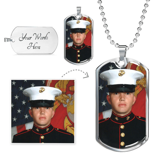 Custom Dog Tag With Photo & Engraving